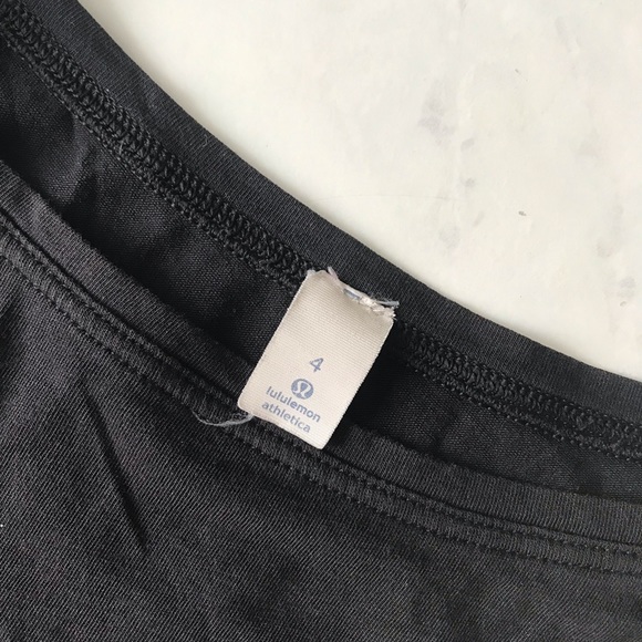 Back in Action Lululemon tank top, size 4, black. - Picture 3 of 7